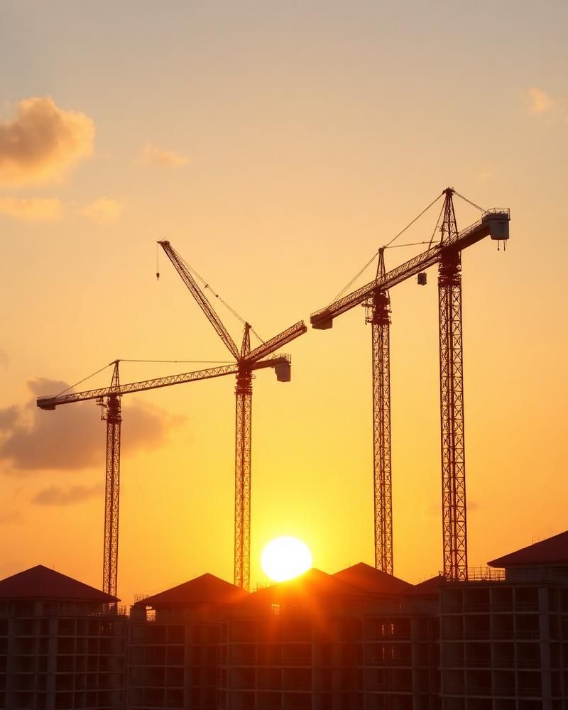 Luxury residences under construction, Turks and Caicos